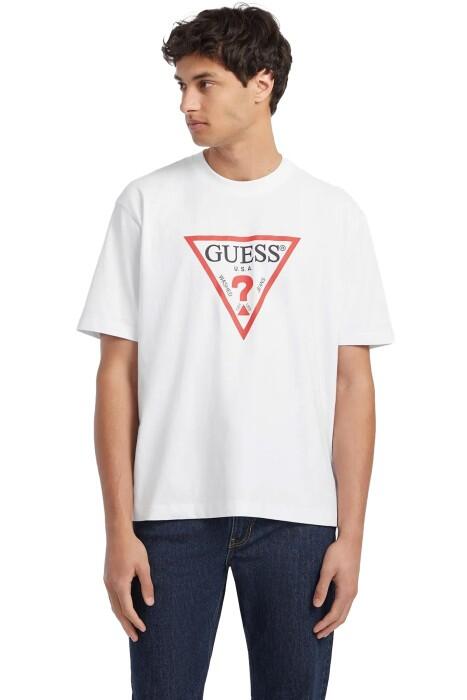 Guess - Iconic Erkek T-Shirt - M4YI45K8FQ4 Beyaz