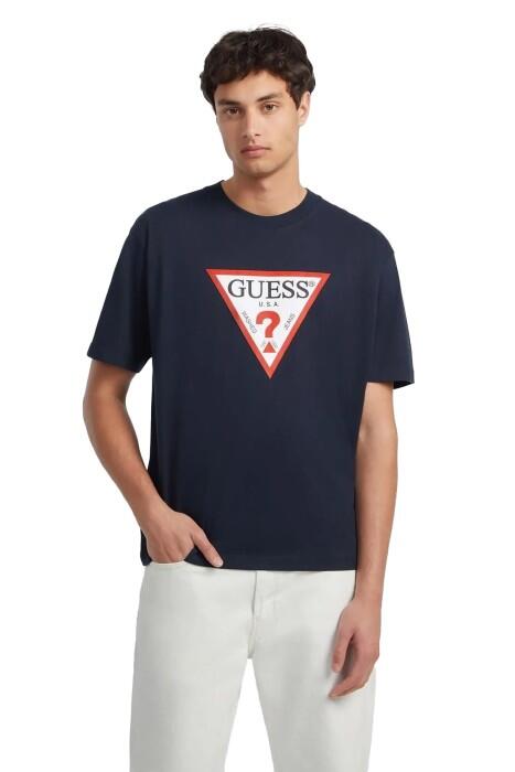 Guess - Iconic Erkek T-Shirt - M4YI45K8FQ4 Lacivert