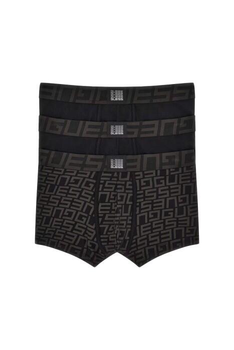 Guess - Idol Erkek 3'lü Boxer - U4RG01K6YW0 Siyah