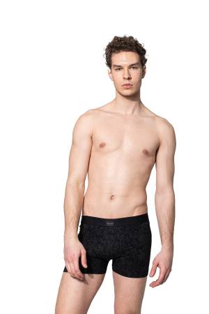 John Frank urban Couture Boxer - JFBUC110 Siyah - Thumbnail