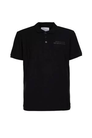 John Richmond Erkek Polo T-Shirt - UMP24024POOF Siyah - Thumbnail