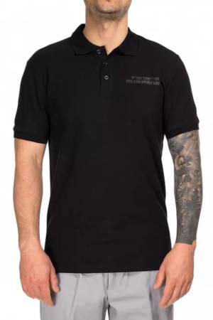 John Richmond Erkek Polo T-Shirt - UMP24024POOF Siyah - Thumbnail