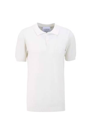 John Richmond Erkek Polo T-Shirt - UMP24214POIR Beyaz - Thumbnail