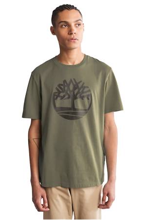 Kbec River Tree Tee Erkek T-Shirt - TB0A2C2R Koyu Yeşil - Thumbnail