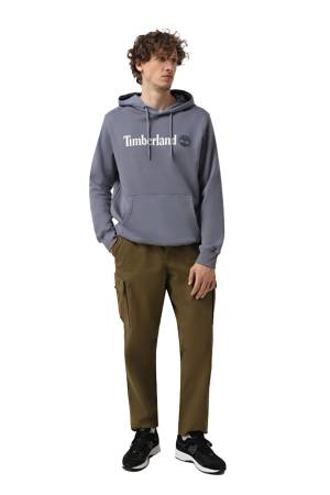 Kennebec River Linear Logo Hoodie Erkek SweatShirt - TB0A5UKK Gri - Thumbnail