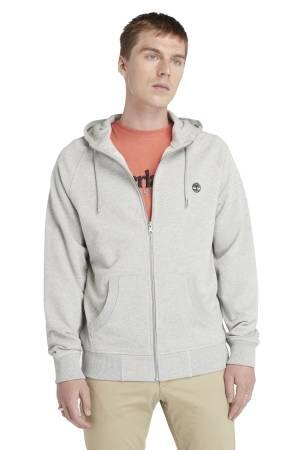 Loopback Full Zip Hoodie Erkek SweatShirt - TB0A2F6Y Gri - Thumbnail