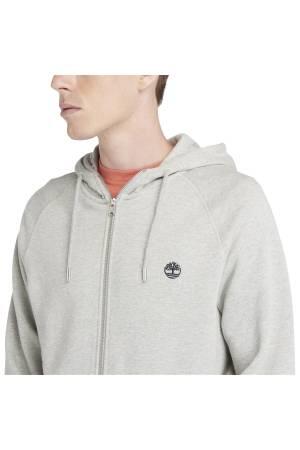 Loopback Full Zip Hoodie Erkek SweatShirt - TB0A2F6Y Gri - Thumbnail