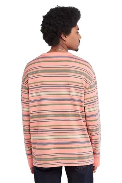 Ls Hw Striped Crew Neck Uzun Kollu T-Shirt - TB0A68Y1 Pembe