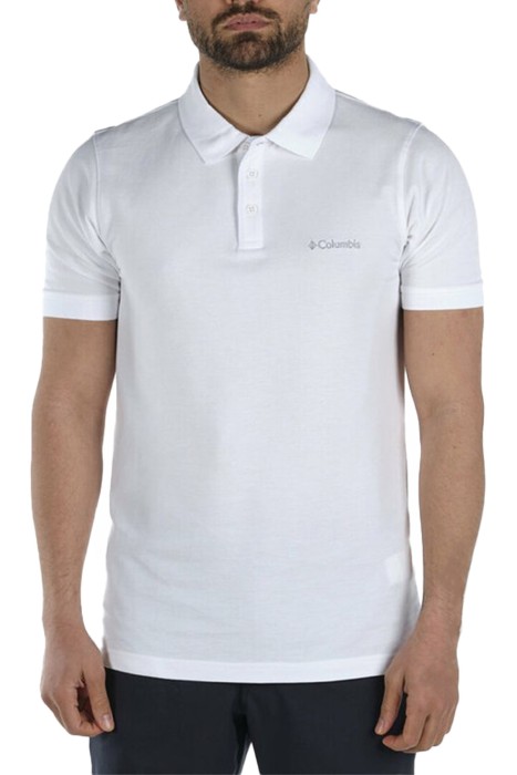 M Cascade Range Solid Polo II Erkek Kısa Kollu Polo T-Shirt - CS0214 Beyaz