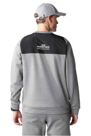 Ma Crew Fleece Erkek SweatShirt - NF0A7ZAL Gri - Thumbnail