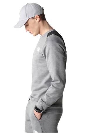 Ma Crew Fleece Erkek SweatShirt - NF0A7ZAL Gri - Thumbnail