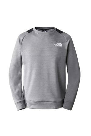 Ma Crew Fleece Erkek SweatShirt - NF0A7ZAL Gri - Thumbnail