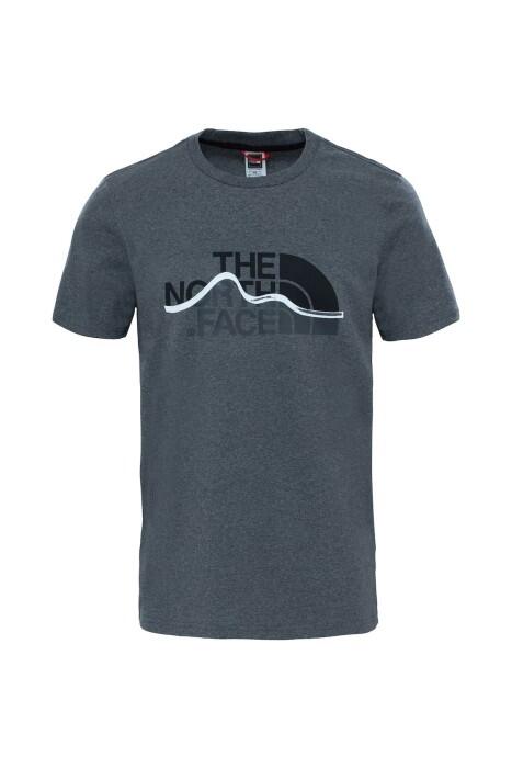 The North Face - Mountain Line Tee - Eu Erkek T-Shirt - NF00A3G2 Gri