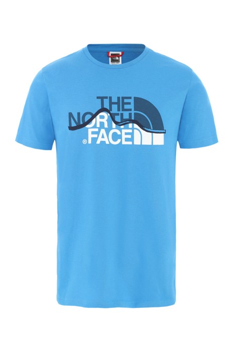 The North Face - Mountain Line Tee - Eu Erkek T-Shirt - NF00A3G2 Mavi