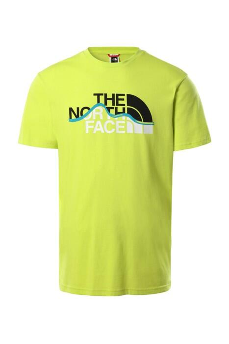 The North Face - Mountain Line Tee - Eu Erkek T-Shirt - NF00A3G2 Parlak Sarı