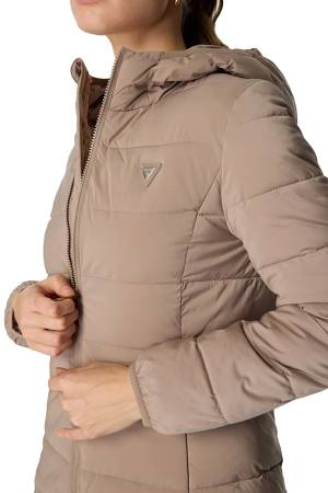 New Aleta Long Puffer Kadın Mont - V4YL05WF3X0 Bej - Thumbnail