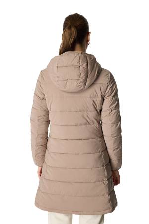 New Aleta Long Puffer Kadın Mont - V4YL05WF3X0 Bej - Thumbnail