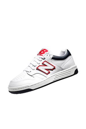 New Balance 480 Unisex Ayakkabı -BB480 Beyaz/Lacivert - Thumbnail