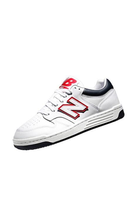 New Balance 480 Unisex Ayakkabı -BB480 Beyaz/Lacivert