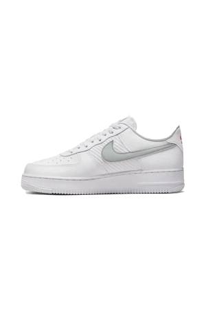 Nike Air Force 1'07 Triple Swoosh Erkek Spor Ayakkabı - FD0666 Beyaz - Thumbnail