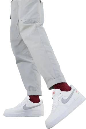 Nike Air Force 1'07 Triple Swoosh Erkek Spor Ayakkabı - FD0666 Beyaz - Thumbnail