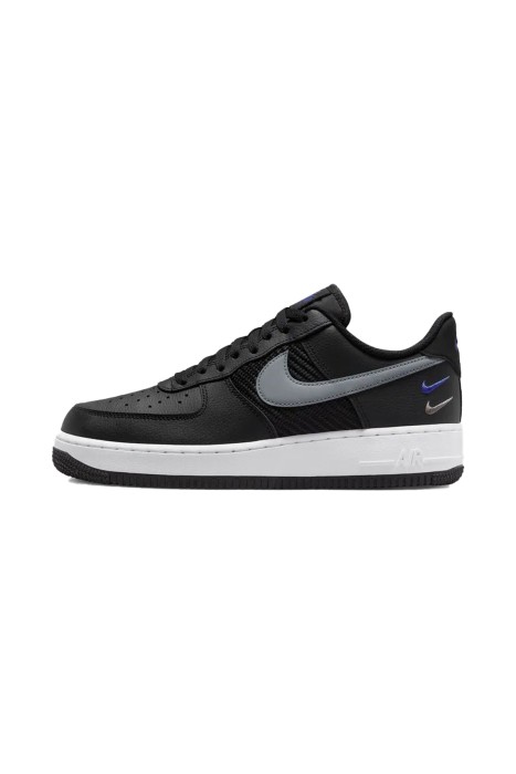 Nike Air Force 1'07 Triple Swoosh Erkek Spor Ayakkabı - FD0666 Siyah