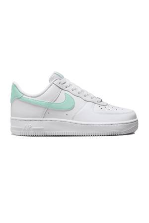 Nike Wmns Air Force 1'07 Kadın Spor Ayakkabı - DD8959 Beyaz/Su Yeşili - Thumbnail