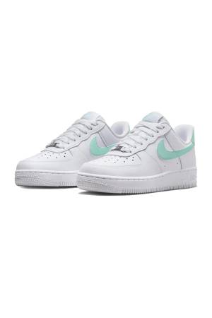 Nike Wmns Air Force 1'07 Kadın Spor Ayakkabı - DD8959 Beyaz/Su Yeşili - Thumbnail