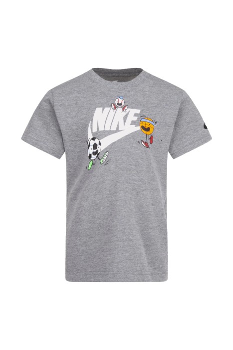 Nike Kids - Nıkemojıı Futura Çocuk T-Shirt - 86J625 Gri