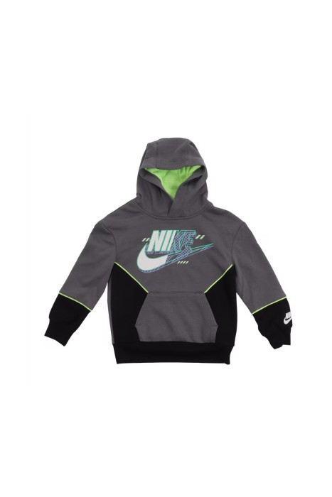 Nike Kids - Nsw Digital Escape Ft Erkek Çocuk Kapüşonlu SweatShirt - 86J816 Gri