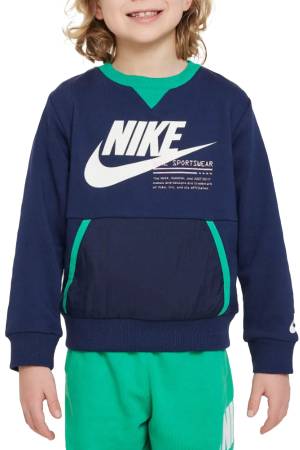 Nsw Paınt Yf Ft Crew Erkek Çocuk SweatShirt - 86L749 Lacivert - Thumbnail