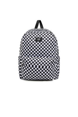 Old Skool Check Backpack Unisex Sırt Çantası - VN000H4X Siyah/Beyaz - Thumbnail