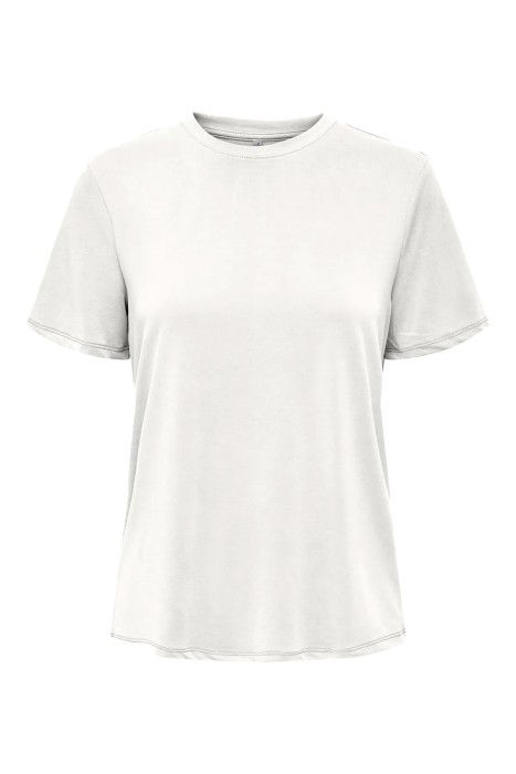 Only - Onlfree Life S/S Modal Reg Top Jrs Kadın T-Shirt - 15290959 Beyaz