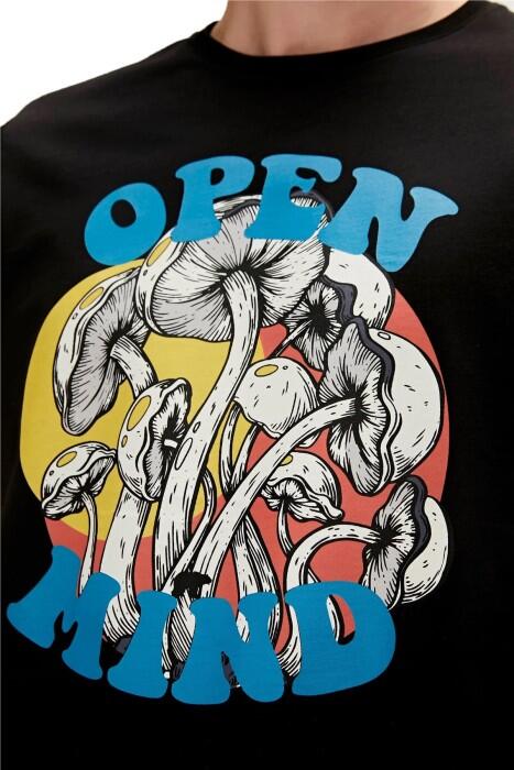 Open Mınd Erkek T-Shirt - 23.01.07.014 Siyah