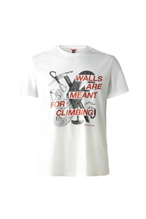 Outdoor S/S Graphic Tee Erkek T-Shirt - NF0A827J Beyaz - Thumbnail