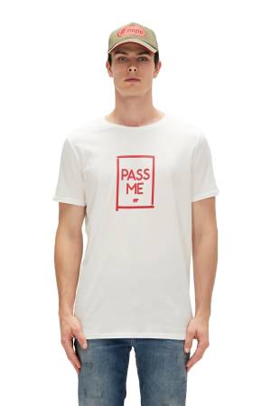 Pass Me Erkek T-Shirt - 23.01.07.022 Ekru - Thumbnail