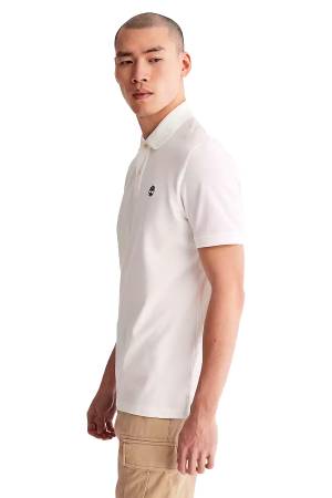 Pique Short Sleeve Erkek Polo T-Shirt - TB0A26N4 Beyaz - Thumbnail