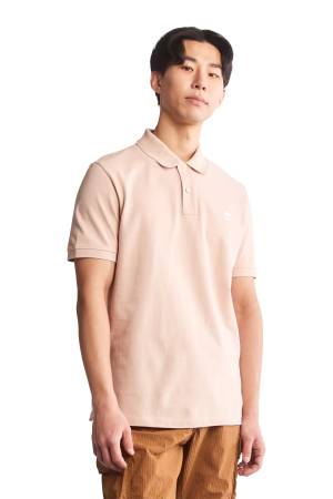 Pique Short Sleeve Erkek Polo T-Shirt - TB0A26N4 Pudra Pembe - Thumbnail