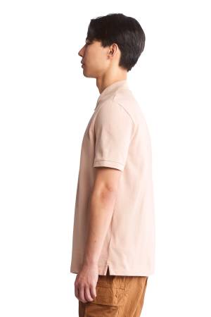 Pique Short Sleeve Erkek Polo T-Shirt - TB0A26N4 Pudra Pembe - Thumbnail