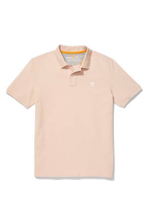 Pique Short Sleeve Erkek Polo T-Shirt - TB0A26N4 Pudra Pembe - Thumbnail