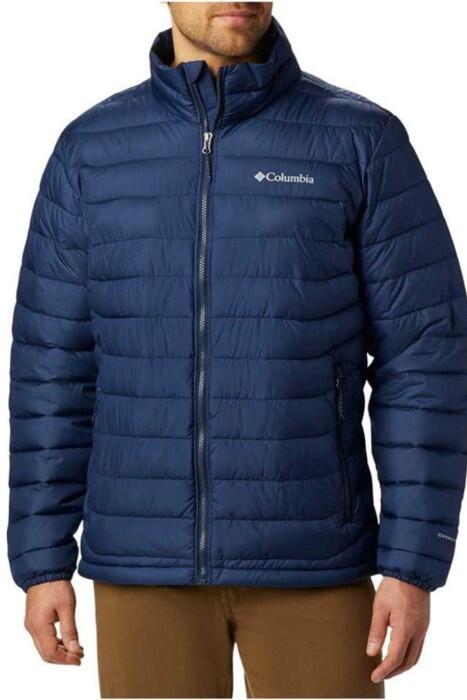 Columbia - Powder Lite Jacket Erkek Mont - WO1111 Koyu Lacivert