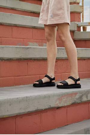 Ray City Ankle Strap Kadın Sandalet - TB0A2F2J Siyah - Thumbnail