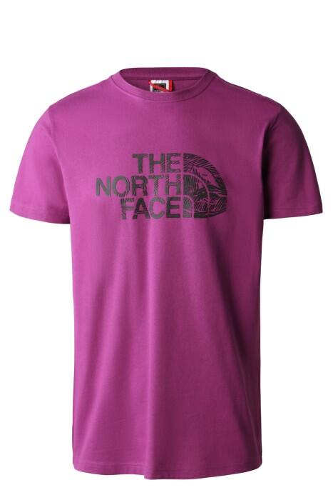 The North Face - S/S Woodcut Dome Erkek T-Shirt - NF0A827H Mor