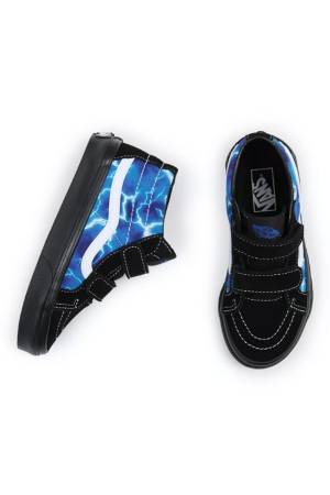 Sk8-Mid Reissue V Unisex Çocuk Ayakkabı - VN0A38HH Siyah/Mavi - Thumbnail