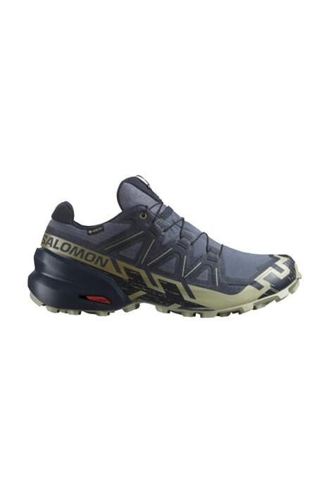 Salomon - Speedcross 6 Gtx Erkek Ayakkabı - L47465500 Lacivert/Koyu Yeşil