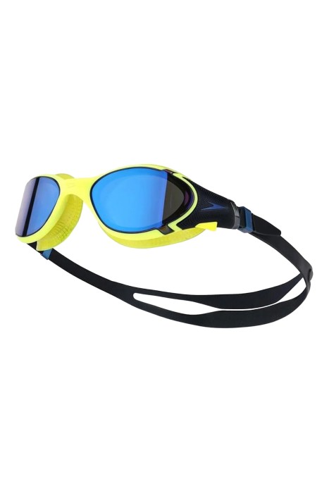 Speedo - Speedo Biofuse Reflx Aynalı Unisex Yüzücü Gözlüğü - 8-00233114504 Sarı