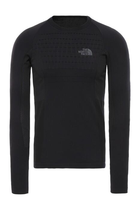 The North Face - Sport L/S Crew Neck Erkek Uzun Kollu T-Shirt - NF0A3Y28 Siyah/Gri