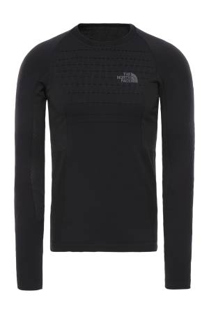 Sport L/S Crew Neck Erkek Uzun Kollu T-Shirt - NF0A3Y28 Siyah/Gri - Thumbnail