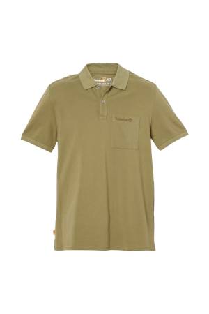 Ss Modern Wash Pocket Erkek Polo T-Shirt - TB0A65P1 Haki - Thumbnail