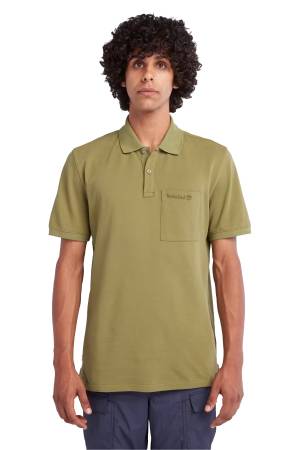 Ss Modern Wash Pocket Erkek Polo T-Shirt - TB0A65P1 Haki - Thumbnail